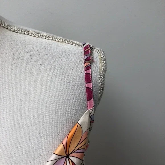 Tolani Satin Midi Sundress Womens Medium Tropical Floral Summer Going Out - Picture 4 of 14